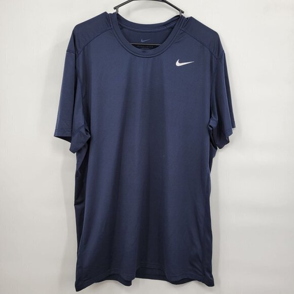 Nike Dri-Fit Short Sleeve Running T-Shirt Stretch Lightweight Crewneck XL Mens - Picture 1 of 13